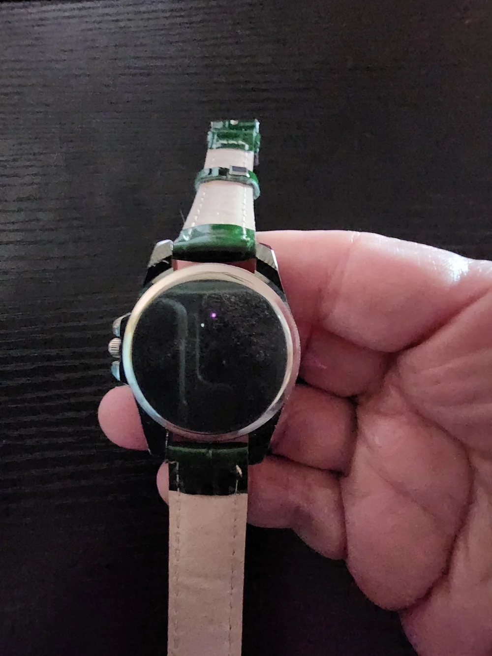 Emerald Green Crystal Bezel Women's Watch